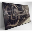 Ver imagem 4 de Quadro Rodas Trem 60x40 Cm Tecido Canvas