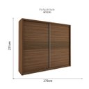 Ver imagem 2 de Guarda-Roupa Palladium 2 Portas Avela Rudnick 231X270X61