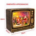 Ver imagem 4 de Enfeite Natal Televisao Retro Papai Noel Vintage Roda Gigante Decoraçao Natalina Mesa Estante Bancad