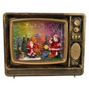 Ver imagem 5 de Enfeite Natal Televisao Retro Papai Noel Vintage Roda Gigante Decoraçao Natalina Mesa Estante Bancad