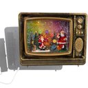 Ver imagem 1 de Enfeite Natal Televisao Retro Papai Noel Vintage Roda Gigante Decoraçao Natalina Mesa Estante Bancad