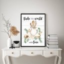 Ver imagem 1 de Quadro Cozinha Provençal - Confeitaria 45x34cm - com Vidro:moldura Preta