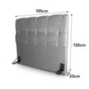 Ver imagem 3 de Cabeceira Cama Box King 195cm Suede Velut Cinza - King House