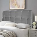 Ver imagem 1 de Cabeceira Cama Box King 195cm Suede Velut Cinza - King House