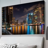 Quadro Decorativo Cidade Noturna 01 Canvas 60x90 50x70 Sala:50x70 - 2