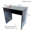 Ver imagem 4 de Mesa para Escritório/Estudos Pequena Branca: Preto