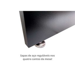 Mesa para Escritório/Estudos Pequena Branca: Preto - 2