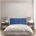 Ver imagem 6 de Cabeceira King 1,95m Nina Suede - Pallazio Cor Azul Marinho