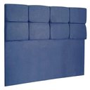 Ver imagem 1 de Cabeceira King 1,95m Nina Suede - Pallazio Cor Azul Marinho