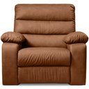 Ver imagem 3 de Poltrona do Papai Reclinável Manual Manila K01 Couríssimo Camel - Lyam Decor