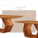 Ver imagem 5 de Mesa de Jantar Ane 180cm Tampo Laminado Barril com 6 Cadeiras Munique