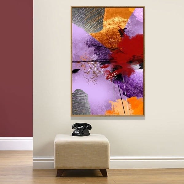 Pintura Digital Impressa em Fineartprint Sobre Tela com 140x90cm - 1