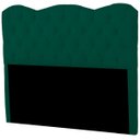 Ver imagem 5 de Cabeceira Casal Queen Estofada para Cama Box Verona Veludo Verde