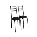 Ver imagem 2 de Kit 2 Cadeiras para Sala de Jantar Milla Preto