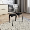 Ver imagem 1 de Kit 2 Cadeiras para Sala de Jantar Milla Preto