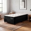 Ver imagem 2 de Cama Box Solteiro King Preto + Colchão Molas Ensacadas Zidi Bahamas 96x203x61cm