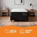Ver imagem 5 de Cama Box Solteiro King Preto + Colchão Molas Ensacadas Zidi Bahamas 96x203x61cm