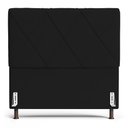 Ver imagem 5 de Cabeceira Cama Box Casal Mel 140cm com Frame Sintético Preto - Desk Design