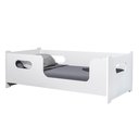 Ver imagem 1 de Cama Montessoriana Solteiro Encanto com Grade de Proteção Criança Estilo Moderna Premium Cor Branco