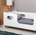 Ver imagem 3 de Cama Montessoriana Solteiro Encanto com Grade de Proteção Criança Estilo Moderna Premium Cor Branco