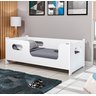 Cama Montessoriana Solteiro Encanto com Grade de Proteção Criança Estilo Moderna Premium Cor Branco - 2