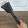 Limpa Grill para Limpar Grelha Chapa e Churrasqueira com Cerdas de Aço Inox Espátula e Esponja - 7