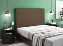Ver imagem 3 de Cabeceira Nairóbi Casal 1400mm Suede Marrom Taupe - Simbal