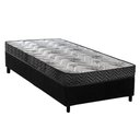 Ver imagem 1 de Conjunto Box Solteiro: Colchão Espuma Paropas D45 Pasquale Wave Black + Base Crc Suede Black (