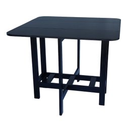 Conjunto Prático Mesa e 4 Cadeiras Dobrável Preto, Bar-Cozinha-Lazer-Varanda ( QUADRADO OVAL ) - 12