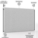 Ver imagem 4 de Cabeceira Cama Box Queen 160cm Estofada Goya P05 Linho Cinza Claro - Lyam Decor