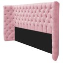 Ver imagem 6 de Cabeceira King Everest P02 195cm para Cama Box Suede - Doce Sonho Móveis Rosa Bebê