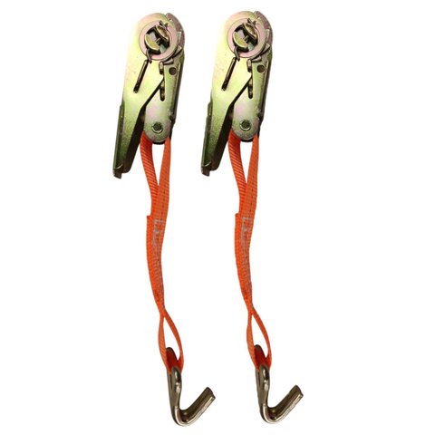 Catraca Movel de Amarraçao de Carga Gancho em J Kit 2 Uni Reforçada Resistente Mudança Obra