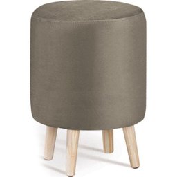 Puff Rolha Fendi com Base de Madeira - Daf - 1