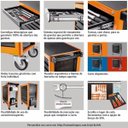 Ver imagem 3 de Carro para Ferramentas 3 Gavetas 1 Porta Tramontina PRO
