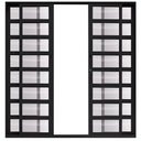 Ver imagem 1 de Porta de Correr Alumínio Preto Travessa 04 Folhas Maxx - 210x150