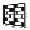 Ver imagem 3 de Estante para Livros 10 Prateleiras Preto Bke - Brv