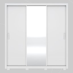 Guarda Roupa Casal 3 Portas com Espelho e 2 Gavetas Residence - Branco - 9 Guarda Roupa Casal 3 Portas com Espelho e 2 Gavetas Residence - Branco - 9