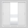 Guarda Roupa Casal 3 Portas com Espelho e 2 Gavetas Residence - Branco - 9