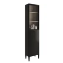 Ver imagem 1 de Paneleiro com Vidro 2 Portas 5 Prateleiras Lótus Móveis Carraro