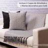 Manta Decorativa para Sofá 2x1,4M e 2 Capas de Almofada - Grafitek37 - 5