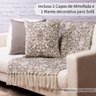 Manta Decorativa para Sofá 2x1,4M e 2 Capas de Almofada - Medalhao_Vsk100 - 5