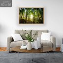 Ver imagem 2 de Quadro Decorativo Árvores Bambu: Mod. 0395 Collor-ink Mod.0395 60 X 90cm Marrom