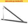 Cavalete Estrutura Suporte de Laje Para Placa Painel Solar Alumínio e Inox | Perfil Master - 3