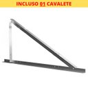 Ver imagem 3 de Cavalete Estrutura Suporte de Laje Para Placa Painel Solar Alumínio e Inox | Perfil Master