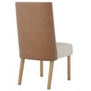 Ver imagem 6 de Kit 2 Cadeiras Estofadas Anne Corano Caramelo Suede Linho Henn
