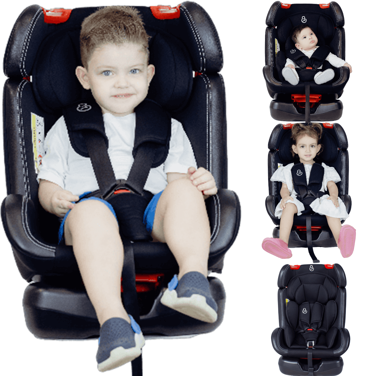 Cadeirinha Galzerano para Carro Prati Isofix Preto 0 a 36 Kg - 2