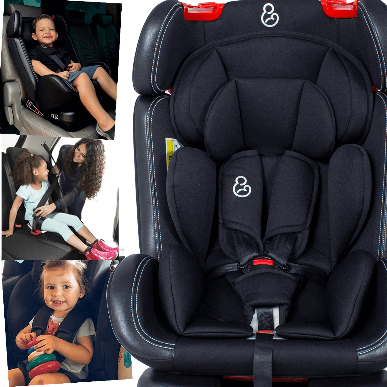 Cadeirinha Galzerano para Carro Prati Isofix Preto 0 a 36 Kg - 4