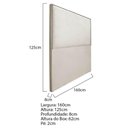 Ver imagem 5 de Cabeceira Queen Bali P02 160 cm Para Cama Box Suede Bege