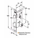 Ver imagem 2 de Fechadura Escovada Antique 1801/21 Stam Externa