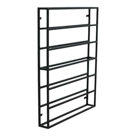 Adega Metalon Parede Estilo Industrial Suporte 12 Garrafas Decoração Bar 90x75 Cm